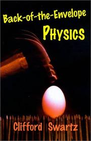 Cover of: Back-of-the-Envelope Physics