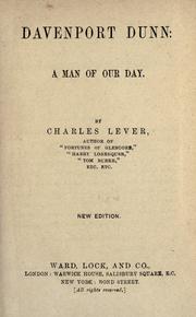 Cover of: Davenport Dunn by Charles James Lever