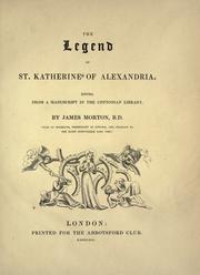 Cover of: The legend of St. Katherine of Alexandria