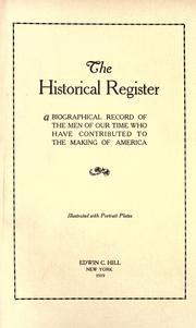 Cover of: The Historical register ... illustrated with portrait plates.