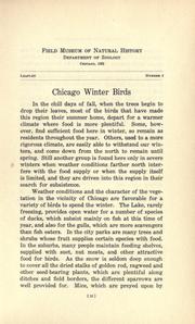 Cover of: Chicago winter birds