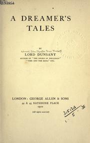 Cover of: A dreamer's tales. by Lord Dunsany