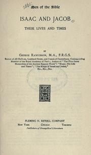 Cover of: Isaac and Jacob by George Rawlinson