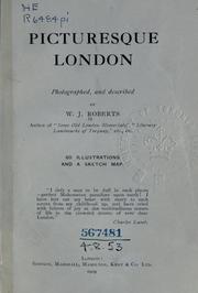 Cover of: Picturesque London: photographed, and described.