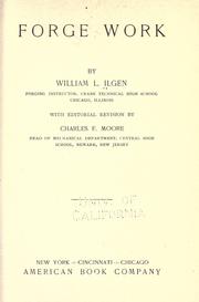 Cover of: Forge work by William Lewis Ilgen