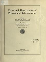 Cover of: Plans and illustrations of prisons and reformatories. by Hastings H. Hart