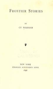 Cover of: Frontier stories by Cy Warman
