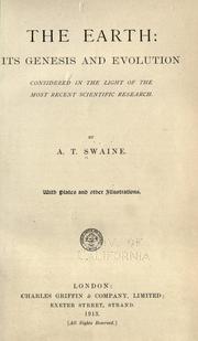 The earth by A. T. Swaine