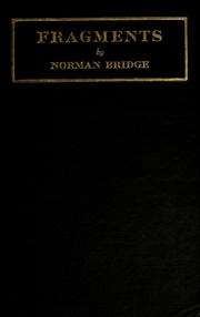 Cover of: Fragments and addresses by Bridge, Norman, Bridge, Norman