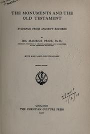 Cover of: The monuments and the Old Testament by Ira Maurice Price, Ira Maurice Price