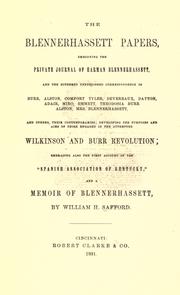 Cover of: The Blennerhassett papers by William H. Safford, William H. Safford