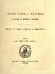 Christ church letters