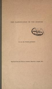 Cover of: The classification of the sciences by Ira W. Howerth