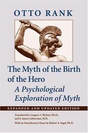 Cover of: The Myth of the Birth of the Hero by Otto Rank