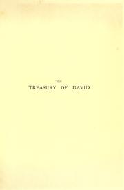 Cover of: The treasury of David