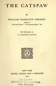 Cover of: The catspaw by William Hamilton Osborne, William Hamilton Osborne