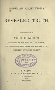 Cover of: Popular objections to revealed truth by 