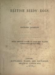 Cover of: A popular history of British birds' eggs by Richard Laishley