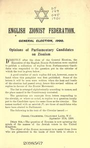 Cover of: General election, 1900 by 