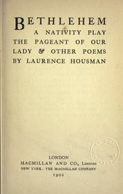 Cover of: Bethlehem by Laurence Housman