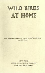 Cover of: Wild birds at home