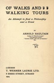 Cover of: Of walks and walking tours by Arnold Haultain