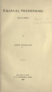 Cover of: Emanuel Swedenborg by Bigelow, John