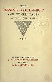 Cover of: The passing of Oul-i-but and other tales