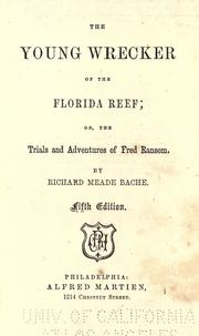 The young wrecker of the Florida reef by Richard Meade Bache