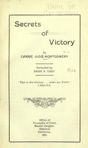 Cover of: Secrets of victory