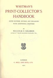 Cover of: Whitman's Print-collector's handbook.
