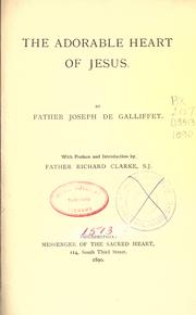 Cover of: The adorable heart of Jesus