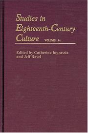 Cover of: Studies in Eighteenth-Century Culture