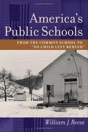 Cover of: America's Public Schools: From the Common School to "No Child Left Behind" (The American Moment)