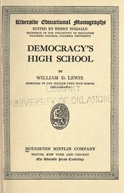 Cover of: Democracy's high school