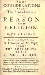 Some considerations about the reconcileableness of reason and religion