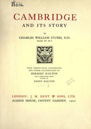 Cover of: Cambridge and its story. by Charles William Stubbs, Charles William Stubbs