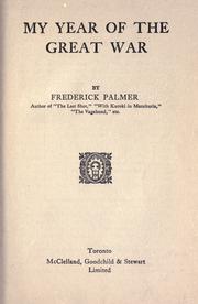 Cover of: My year of the great war. by Palmer, Frederick