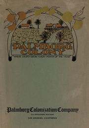 Cover of: Palmborg colony ... by Palmborg colonization company, Los Angeles.