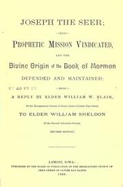 Cover of: Joseph the seer by William W. Blair