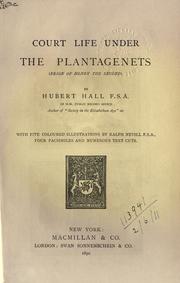 Cover of: Court life under the Plantagenets by Hubert Hall