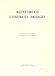 Reinforced concrete bridges by Daniel Benjamin Luten