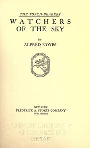 Cover of: Watchers of the sky. by Alfred Noyes