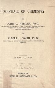 Cover of: Essentials of chemistry