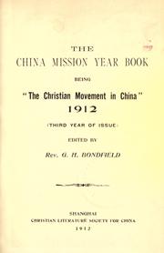 Cover of: The China mission year book. by Christian Literature Society for China