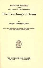 Cover of: The teachings of Jesus by Harris Franklin Rall