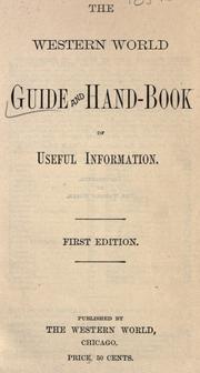 Cover of: The western world guide and hand-book of useful information.