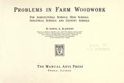 Cover of: Problems in farm woodwork by Samuel A. Blackburn