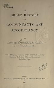 Cover of: A short history of accountants and accountancy