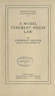 A Model Tenement House Law 1910 Edition Open Library